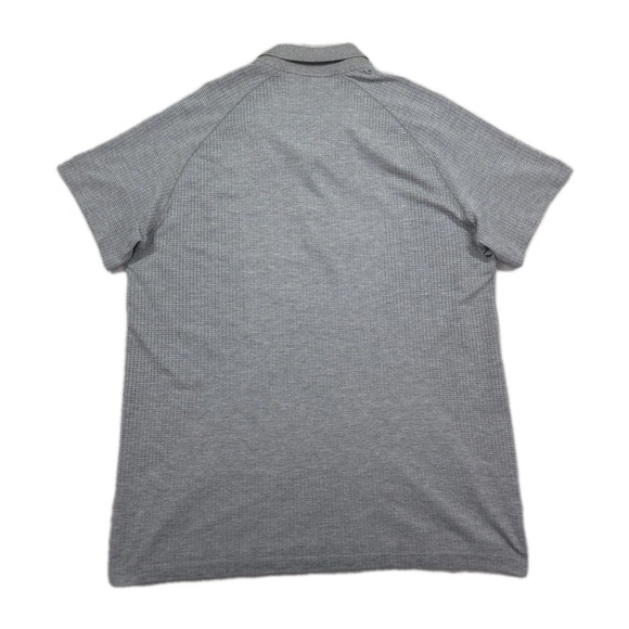 Lululemon Metal Vent Tech Polo Mens XL Short Sleeve Shirt Heathered Gray - Picture 2 of 8